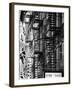 Stairways, Fire Escapes, Black and White Photography, Street Times Square, Manhattan, New York, US-Philippe Hugonnard-Framed Premium Photographic Print