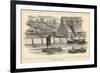 Staith from Which Coal is Being Transferred onto Barges on the River Tyne North-East England-null-Framed Art Print