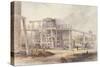 Staith with Ore-Crushing Machinery (Bodycolour, Pencil and W/C on Paper)-John Storey-Stretched Canvas