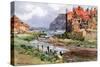 Staithes, circa 1897-1918-Wilfred Williams Ball-Stretched Canvas