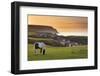 Staithes fishing village and distant Boulby Cliffs, England-John Potter-Framed Photographic Print