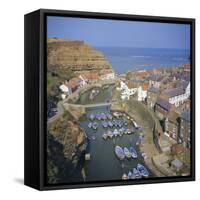 Staithes, North Yorkshire, England, UK, Europe-Roy Rainford-Framed Stretched Canvas
