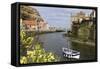 Staithes, North Yorkshire, England-Peter Thompson-Framed Stretched Canvas