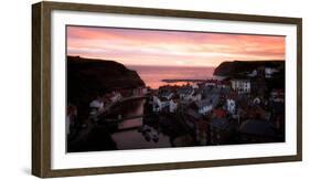 Staithes sunrise, Yorkshire, England, United Kingdom, Europe-Karen Deakin-Framed Photographic Print