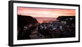 Staithes sunrise, Yorkshire, England, United Kingdom, Europe-Karen Deakin-Framed Photographic Print