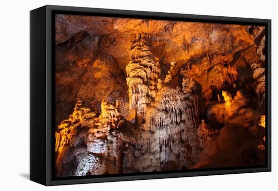 Stalactite Stalagmite Cavern.-liliportfolio-Framed Stretched Canvas