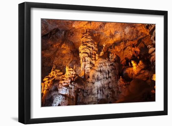 Stalactite Stalagmite Cavern.-liliportfolio-Framed Photographic Print