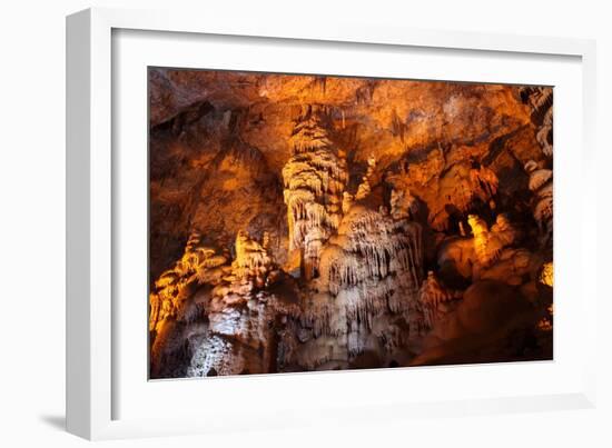 Stalactite Stalagmite Cavern.-liliportfolio-Framed Photographic Print