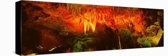 Stalactites and Stalagmites Formation in a Cave, Carlsbad Caverns National Park-null-Stretched Canvas