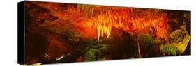 Stalactites and Stalagmites Formation in a Cave, Carlsbad Caverns National Park-null-Stretched Canvas