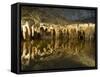 Stalactites Stalagmites, Louray Caverns, Virginia, USA-Merrill Images-Framed Stretched Canvas