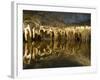 Stalactites Stalagmites, Louray Caverns, Virginia, USA-Merrill Images-Framed Photographic Print
