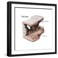 Stalactites & Stalagmites-Spencer Sutton-Framed Art Print