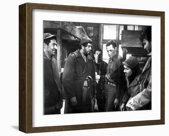 Stalag 17, Harvey Lembeck, Robert Strauss, William Holden, Richard Erdman, Neville Brand, 1953-null-Framed Photo