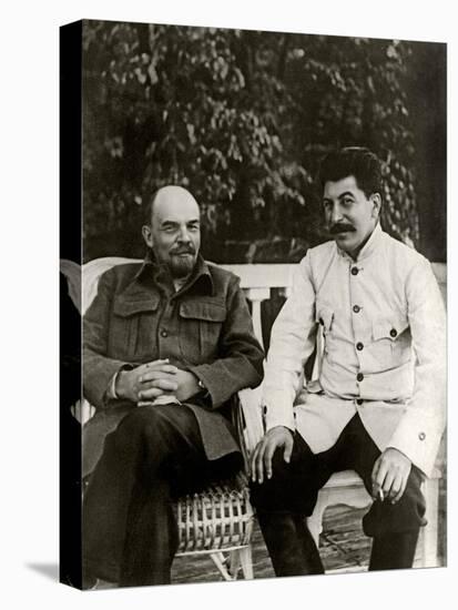 Stalin and Lenin. August 1922, 1922-null-Stretched Canvas