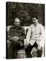 Stalin and Lenin. August 1922, 1922-null-Stretched Canvas