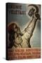 Stalin's Propaganda Poster, Second Soviet Occupation, Latvia-null-Stretched Canvas