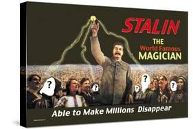 Stalin: The World Famous Magician-null-Stretched Canvas