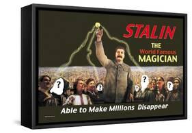 Stalin: The World Famous Magician-null-Framed Stretched Canvas