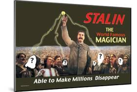 Stalin: The World Famous Magician-null-Mounted Art Print