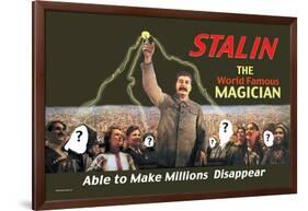 Stalin: The World Famous Magician-null-Framed Art Print