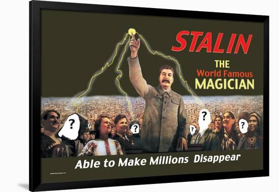 Stalin: The World Famous Magician-null-Framed Art Print