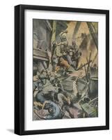 Stalingrad Battle-Rino Ferrari-Framed Art Print