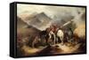 Stalking on the Highlands, 1871-W. W. Morris-Framed Stretched Canvas