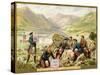 Stalking Party, Loch Callater', a Promotional Card for Huntley and Palmers Biscuits, C.1890…-null-Stretched Canvas