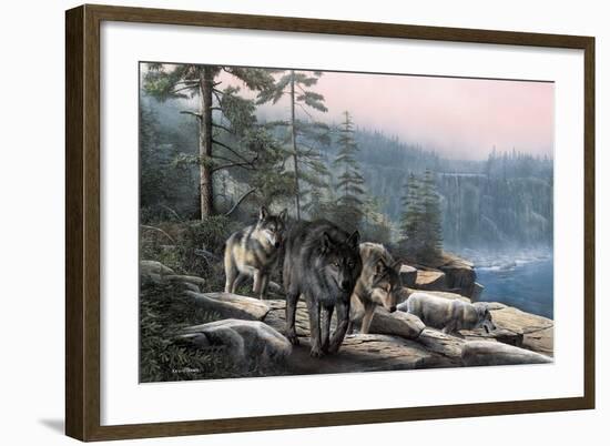 Stalking the Bluffs-Kevin Daniel-Framed Art Print