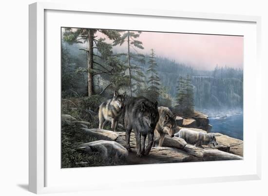 Stalking the Bluffs-Kevin Daniel-Framed Art Print