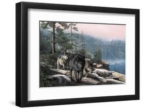 Stalking the Bluffs-Kevin Daniel-Framed Giclee Print