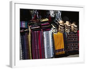 Stall in a Native American Street Market, Santa Fe, New Mexico, USA-Charles Sleicher-Framed Photographic Print