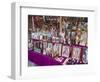 Stall selling holy images, Fiesta of the Virgin of Guadalupe, patron of Mexico, Oaxaca, Mexico, Nor-Melissa Kuhnell-Framed Photographic Print