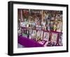 Stall selling holy images, Fiesta of the Virgin of Guadalupe, patron of Mexico, Oaxaca, Mexico, Nor-Melissa Kuhnell-Framed Photographic Print