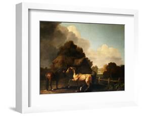 Stallion and Mare, traditionally called 'Jupiter and Mare'-George Stubbs-Framed Giclee Print