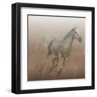 Stallion I on Leather-James Wiens-Framed Art Print
