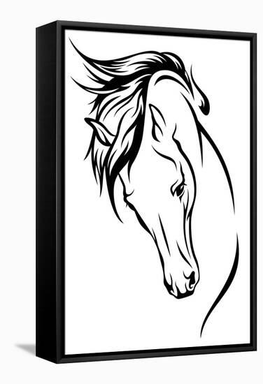 Stallion-Cattallina-Framed Stretched Canvas