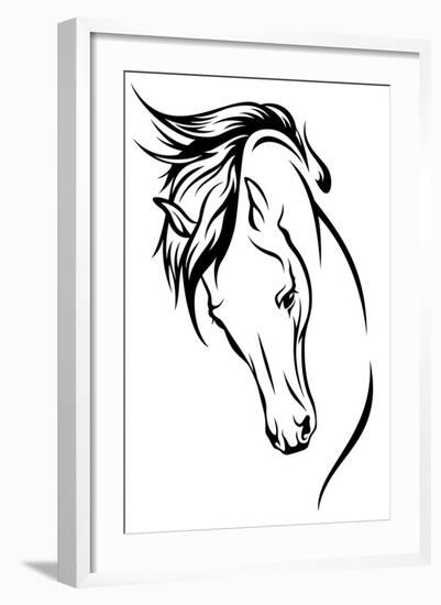 Stallion-Cattallina-Framed Art Print