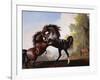 Stallions Fighting-George Stubbs-Framed Giclee Print