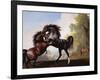 Stallions Fighting-George Stubbs-Framed Giclee Print
