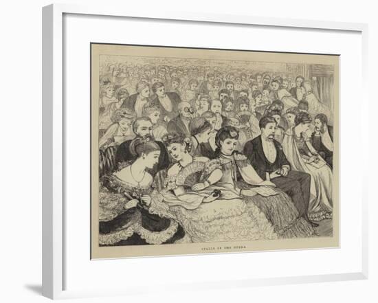 Stalls at the Opera-null-Framed Giclee Print