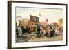 Stalls for Easter Week in Tula, 1868-Andrei Andreevich Popov-Framed Giclee Print