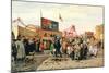 Stalls for Easter Week in Tula, 1868-Andrei Andreevich Popov-Mounted Giclee Print