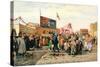 Stalls for Easter Week in Tula, 1868-Andrei Andreevich Popov-Stretched Canvas