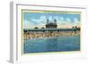 Stamford, Connecticut, View of the Cummings Park Pavilion-Lantern Press-Framed Art Print