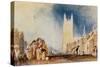 Stamford, Lincolnshire, Circa 1828, Watercolour on Paper-J. M. W. Turner-Stretched Canvas