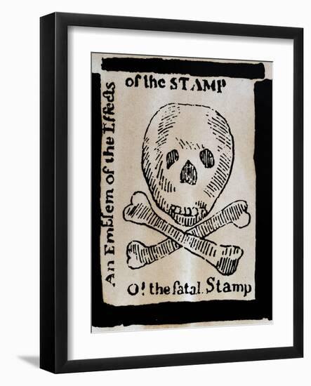 Stamp Act: Cartoon, 1765-null-Framed Giclee Print