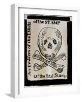 Stamp Act: Cartoon, 1765-null-Framed Giclee Print