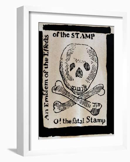 Stamp Act: Cartoon, 1765-null-Framed Giclee Print